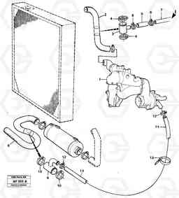 26566 Water pump with connection parts. L150/L150C VOLVO BM VOLVO BM L150/L150C SER NO - 2767/- 60708, Volvo Construction Equipment