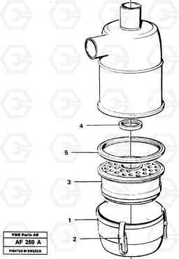 10838 Air filter. L150/L150C VOLVO BM VOLVO BM L150/L150C SER NO - 2767/- 60708, Volvo Construction Equipment
