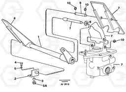87920 Double brake pedals. L150/L150C VOLVO BM VOLVO BM L150/L150C SER NO - 2767/- 60708, Volvo Construction Equipment