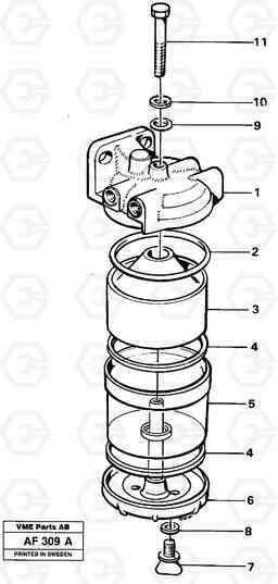 10815 Water separator L150/L150C VOLVO BM VOLVO BM L150/L150C SER NO - 2767/- 60708, Volvo Construction Equipment