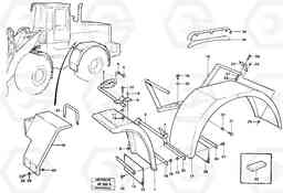 25087 Extended fender. L150/L150C VOLVO BM VOLVO BM L150/L150C SER NO - 2767/- 60708, Volvo Construction Equipment