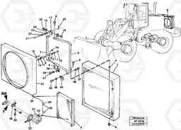 38630 Condenser with fitting parts. L150/L150C VOLVO BM VOLVO BM L150/L150C SER NO - 2767/- 60708, Volvo Construction Equipment