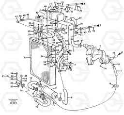 16338 Cooling system. L150/L150C VOLVO BM VOLVO BM L150/L150C SER NO - 2767/- 60708, Volvo Construction Equipment