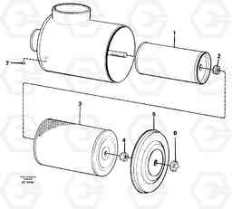 5470 Air filter. L150/L150C VOLVO BM VOLVO BM L150/L150C SER NO - 2767/- 60708, Volvo Construction Equipment