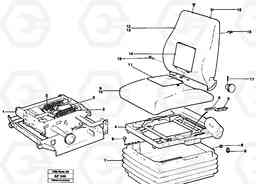 51961 Operator's seat L150/L150C VOLVO BM VOLVO BM L150/L150C SER NO - 2767/- 60708, Volvo Construction Equipment