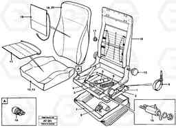 5878 Driver's seat. L150/L150C VOLVO BM VOLVO BM L150/L150C SER NO - 2767/- 60708, Volvo Construction Equipment