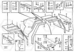 38621 Swing out rear mudguards. L150/L150C VOLVO BM VOLVO BM L150/L150C SER NO - 2767/- 60708, Volvo Construction Equipment