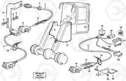 62105 Cable harness, automatic float position. L150/L150C VOLVO BM VOLVO BM L150/L150C SER NO - 2767/- 60708, Volvo Construction Equipment