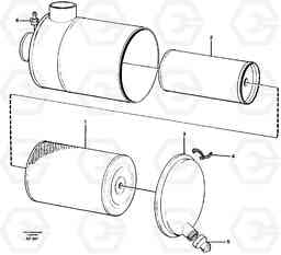 10837 Air filter. L150/L150C VOLVO BM VOLVO BM L150/L150C SER NO - 2767/- 60708, Volvo Construction Equipment