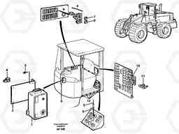20437 Cable harness for lubricating system. L150/L150C VOLVO BM VOLVO BM L150/L150C SER NO - 2767/- 60708, Volvo Construction Equipment