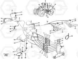 68809 Distribution block, B1. L150/L150C VOLVO BM VOLVO BM L150/L150C SER NO - 2767/- 60708, Volvo Construction Equipment