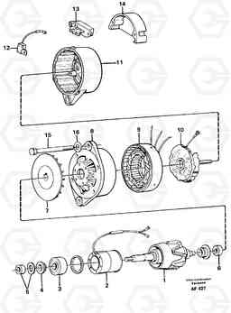 4960 Alternator. L150/L150C VOLVO BM VOLVO BM L150/L150C SER NO - 2767/- 60708, Volvo Construction Equipment