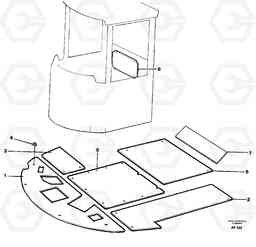 38625 Insulating plates. L150/L150C VOLVO BM VOLVO BM L150/L150C SER NO - 2767/- 60708, Volvo Construction Equipment