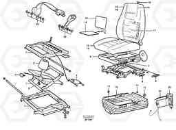 61391 Operator's seat, heated, air suspensioned. L150/L150C VOLVO BM VOLVO BM L150/L150C SER NO - 2767/- 60708, Volvo Construction Equipment