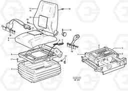 38977 Operator's seat. L150/L150C VOLVO BM VOLVO BM L150/L150C SER NO - 2767/- 60708, Volvo Construction Equipment