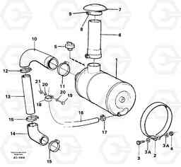 73919 Inlet system L50B/L50C VOLVO BM VOLVO BM L50B/L50C SER NO - 10966, Volvo Construction Equipment