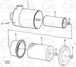 22785 Air filter L50B/L50C VOLVO BM VOLVO BM L50B/L50C SER NO - 10966, Volvo Construction Equipment