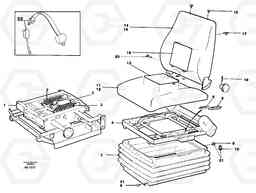 38980 Operator seat Isri L50B/L50C VOLVO BM VOLVO BM L50B/L50C SER NO - 10966, Volvo Construction Equipment