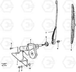 86813 Windshield wiper, rear L50B/L50C VOLVO BM VOLVO BM L50B/L50C SER NO - 10966, Volvo Construction Equipment