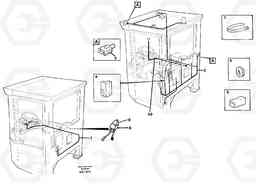 55186 Cable harnesses, cab L50B/L50C VOLVO BM VOLVO BM L50B/L50C SER NO - 10966, Volvo Construction Equipment