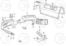 47152 Air ducts L50B/L50C VOLVO BM VOLVO BM L50B/L50C SER NO - 10966, Volvo Construction Equipment