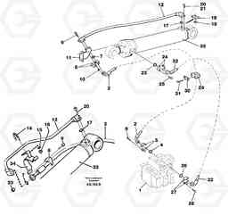 45273 Hydraulic system: Tilt function L50B/L50C VOLVO BM VOLVO BM L50B/L50C SER NO - 10966, Volvo Construction Equipment