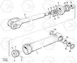 59058 Hydraulic cylinder, Lifting L50B/L50C VOLVO BM VOLVO BM L50B/L50C SER NO - 10966, Volvo Construction Equipment