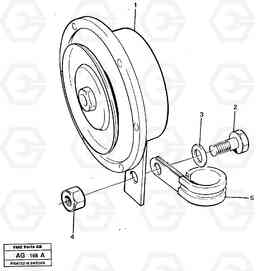 40758 Compressor horn L50B/L50C VOLVO BM VOLVO BM L50B/L50C SER NO - 10966, Volvo Construction Equipment