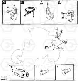 54945 Cable harness, rear L50B/L50C VOLVO BM VOLVO BM L50B/L50C SER NO - 10966, Volvo Construction Equipment