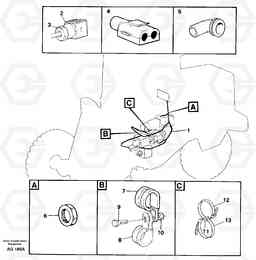 51063 Cable harness Transmission L50B/L50C VOLVO BM VOLVO BM L50B/L50C SER NO - 10966, Volvo Construction Equipment