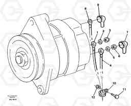 28445 Cable harness Alternator L50B/L50C VOLVO BM VOLVO BM L50B/L50C SER NO - 10966, Volvo Construction Equipment