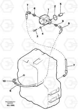 22677 Lubricating system Hydraulic transmission L50B/L50C VOLVO BM VOLVO BM L50B/L50C SER NO - 10966, Volvo Construction Equipment