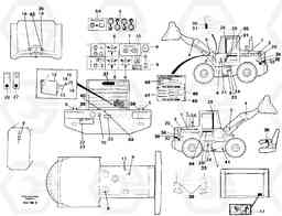 66636 Sign plates and decals L50B/L50C VOLVO BM VOLVO BM L50B/L50C SER NO - 10966, Volvo Construction Equipment