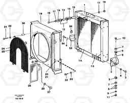 41371 Radiator, fitting L50B/L50C VOLVO BM VOLVO BM L50B/L50C SER NO - 10966, Volvo Construction Equipment