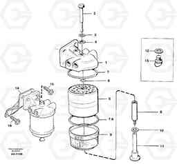 51462 Fuel filter L50B/L50C VOLVO BM VOLVO BM L50B/L50C SER NO - 10966, Volvo Construction Equipment