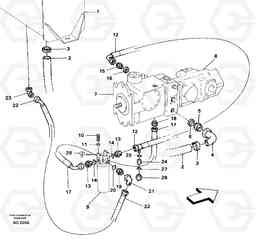 50507 Suction hose and filter L50B/L50C VOLVO BM VOLVO BM L50B/L50C SER NO - 10966, Volvo Construction Equipment