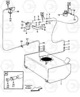 87005 Fuel system: Fuel tank - fuel pump L50B/L50C VOLVO BM VOLVO BM L50B/L50C SER NO - 10966, Volvo Construction Equipment