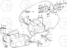 56040 Hoses Pump - hydraulic motor L50B/L50C VOLVO BM VOLVO BM L50B/L50C SER NO - 10966, Volvo Construction Equipment