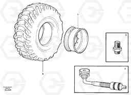 28023 Wheel L50B/L50C VOLVO BM VOLVO BM L50B/L50C SER NO - 10966, Volvo Construction Equipment