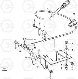 52062 Hand throttle L50B/L50C VOLVO BM VOLVO BM L50B/L50C SER NO - 10966, Volvo Construction Equipment