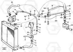 68099 Cooling system L50B/L50C VOLVO BM VOLVO BM L50B/L50C SER NO - 10966, Volvo Construction Equipment