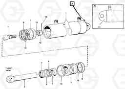 29995 Hydraulic cylinder L50B/L50C VOLVO BM VOLVO BM L50B/L50C SER NO - 10966, Volvo Construction Equipment