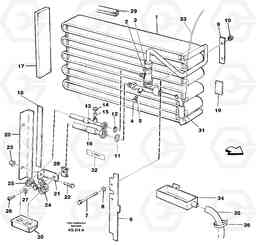 57767 Evaporator, assembly L50B/L50C VOLVO BM VOLVO BM L50B/L50C SER NO - 10966, Volvo Construction Equipment