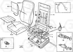 5396 Operator's seat Be-ge L50B/L50C VOLVO BM VOLVO BM L50B/L50C SER NO - 10966, Volvo Construction Equipment