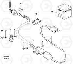 20637 Engine heater L50B/L50C VOLVO BM VOLVO BM L50B/L50C SER NO - 10966, Volvo Construction Equipment