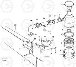 89913 Oil bath filter L50B/L50C VOLVO BM VOLVO BM L50B/L50C SER NO - 10966, Volvo Construction Equipment