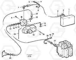 26428 Controls, differential lock L50B/L50C VOLVO BM VOLVO BM L50B/L50C SER NO - 10966, Volvo Construction Equipment