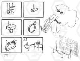 51067 Cable harness. 4:th function. Pressure draining L50B/L50C VOLVO BM VOLVO BM L50B/L50C SER NO - 10966, Volvo Construction Equipment