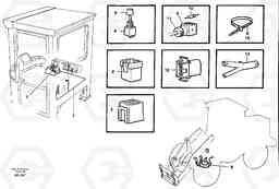 51071 Cable harness, boom suspension system. L50B/L50C VOLVO BM VOLVO BM L50B/L50C SER NO - 10966, Volvo Construction Equipment