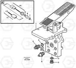 5392 Footbrake valve Mounting L50B/L50C VOLVO BM VOLVO BM L50B/L50C SER NO - 10966, Volvo Construction Equipment